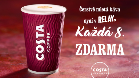 Každá 8. káva Costa zdarma Každá 8. káva Costa zdarma